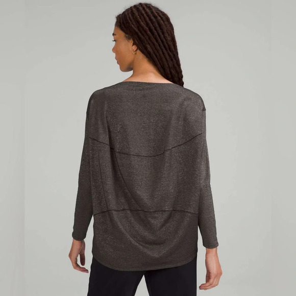 🆕🖤 Lululemon Special Edition Back in Action Long Sleeve Shirt Spark - Black - Picture 9 of 11